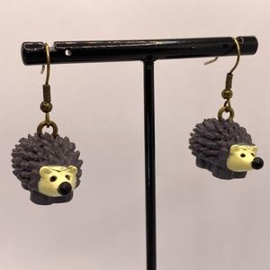 Hedgehog earrings